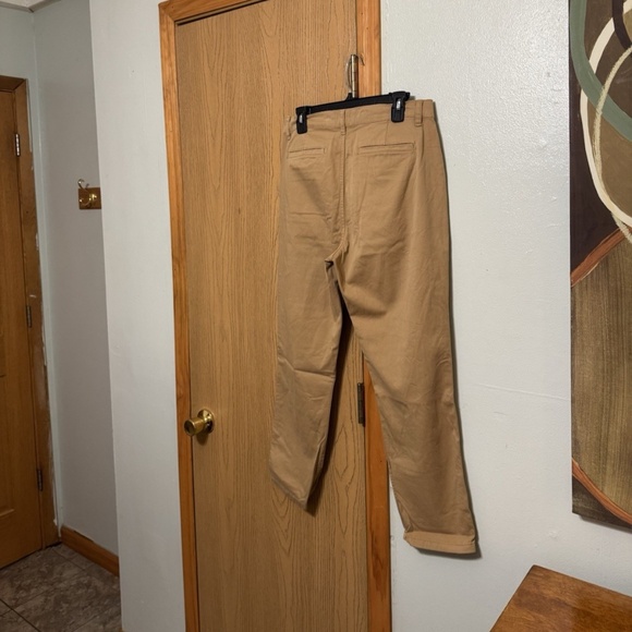 J. Crew "Vintage Straight" Size 29 Solid Tan Mid-Rise Khaki Pants - EUC - Picture 2 of 5